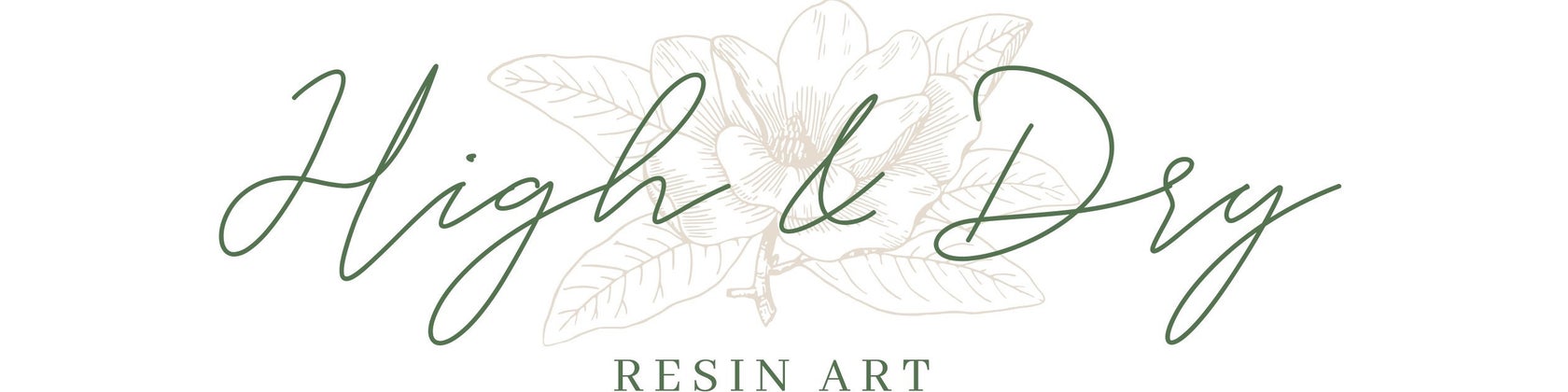 High & Dry Art Logo - Artsyflower.com