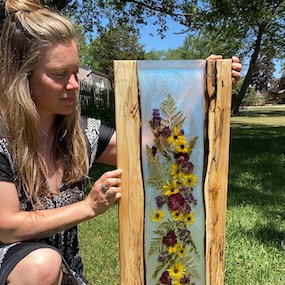 Modern Wedding Flower Preservation by Bupp Woodworks Artist Tina Bupp - artsyflower.com